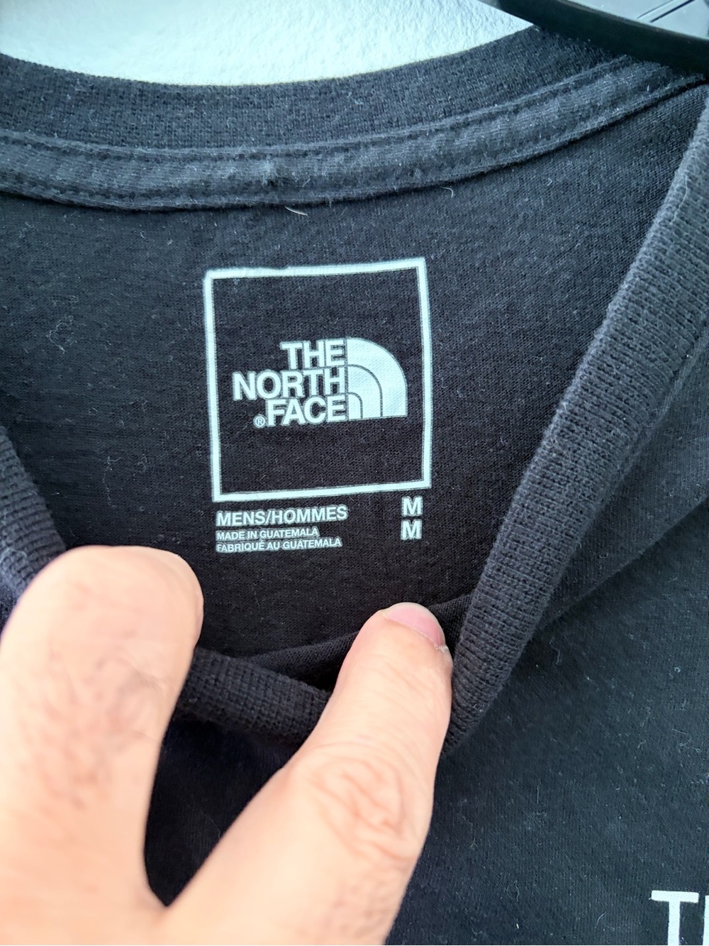 The North Face Black Short Sleeve Logo Tee with Subtle Rainbow Accent - Picture 2 of 4